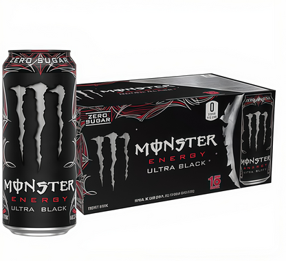 【1000+ Times Added to Cart】Monster Energy Drink by Coca-Cola, 330mL (15 Cans) | Sugar-Free, Energy & Vitamin Boost