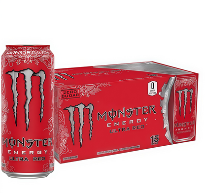 【1000+ Times Added to Cart】Monster Energy Drink by Coca-Cola, 330mL (15 Cans) | Sugar-Free, Energy & Vitamin Boost