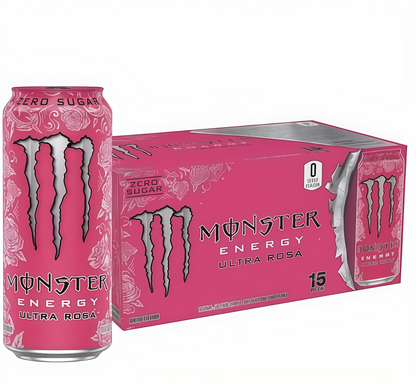 【1000+ Times Added to Cart】Monster Energy Drink by Coca-Cola, 330mL (15 Cans) | Sugar-Free, Energy & Vitamin Boost
