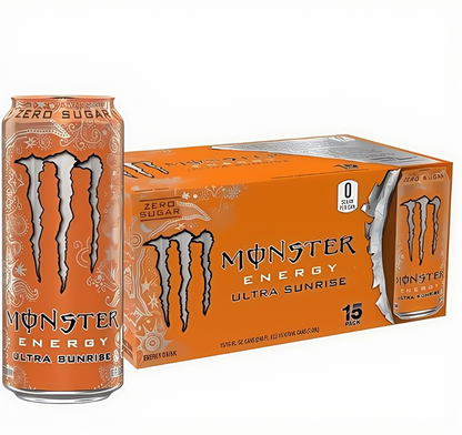 【1000+ Times Added to Cart】Monster Energy Drink by Coca-Cola, 330mL (15 Cans) | Sugar-Free, Energy & Vitamin Boost