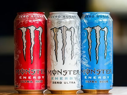 【1000+ Times Added to Cart】Monster Energy Drink by Coca-Cola, 330mL (15 Cans) | Sugar-Free, Energy & Vitamin Boost