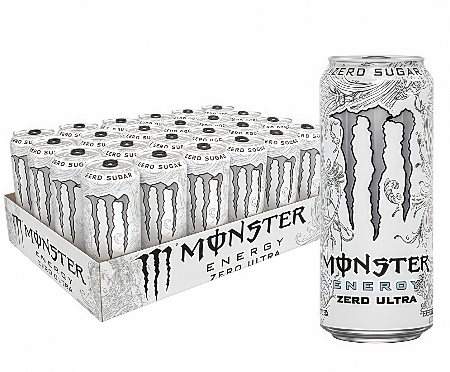【1000+ Times Added to Cart】Monster Energy Drink by Coca-Cola, 330mL (15 Cans) | Sugar-Free, Energy & Vitamin Boost