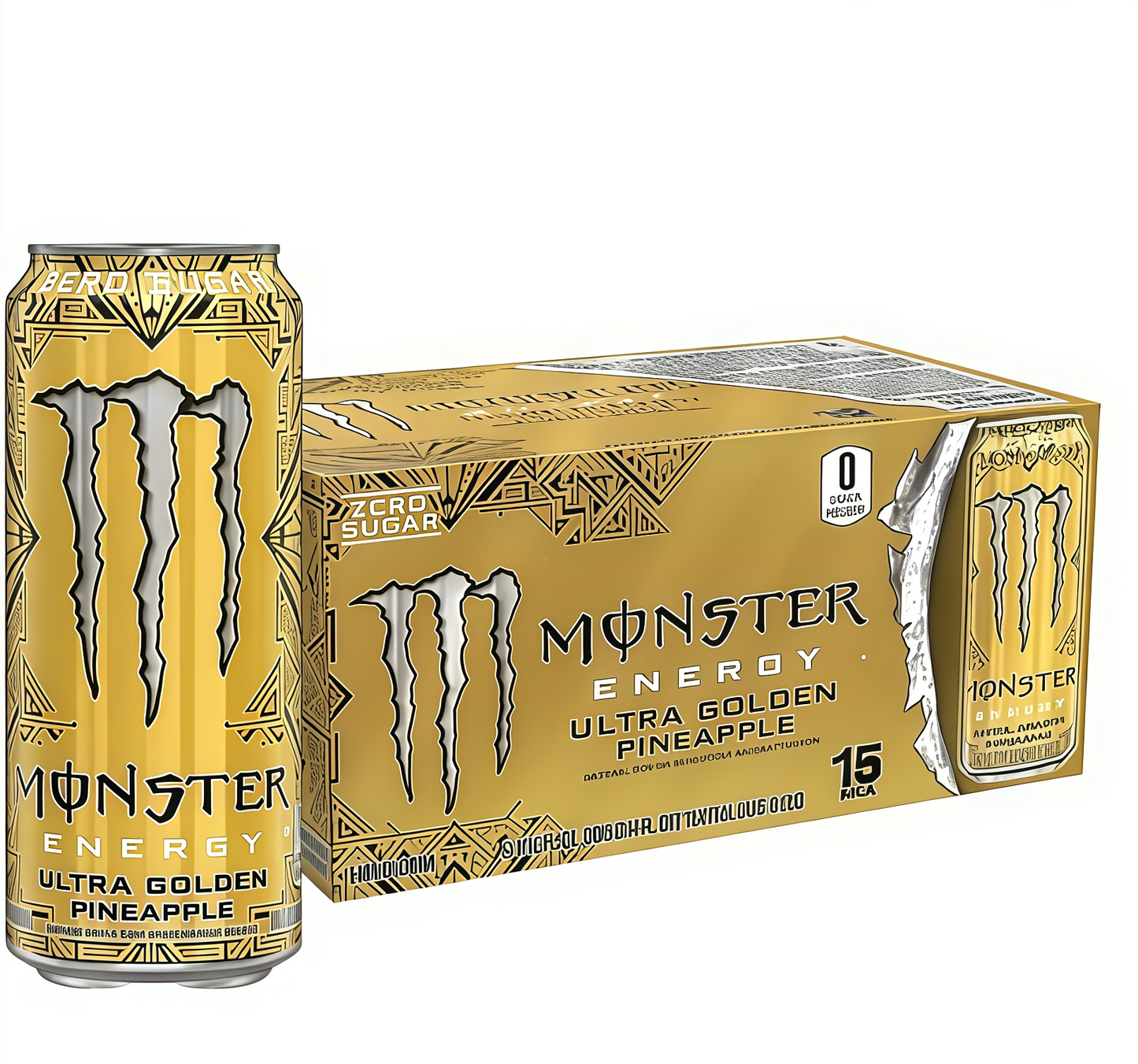 【1000+ Times Added to Cart】Monster Energy Drink by Coca-Cola, 330mL (15 Cans) | Sugar-Free, Energy & Vitamin Boost
