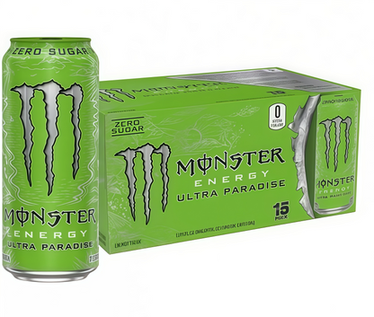 【1000+ Times Added to Cart】Monster Energy Drink by Coca-Cola, 330mL (15 Cans) | Sugar-Free, Energy & Vitamin Boost