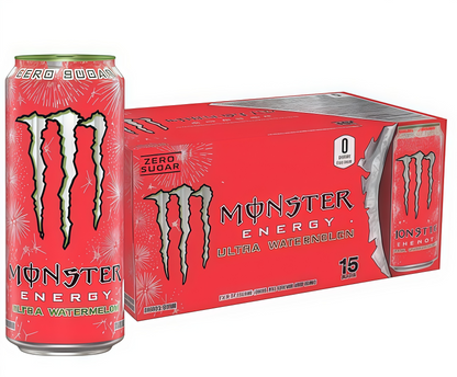 【1000+ Times Added to Cart】Monster Energy Drink by Coca-Cola, 330mL (15 Cans) | Sugar-Free, Energy & Vitamin Boost