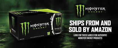 【1000+ Times Added to Cart】Monster Energy Drink by Coca-Cola, 330mL (15 Cans) | Sugar-Free, Energy & Vitamin Boost